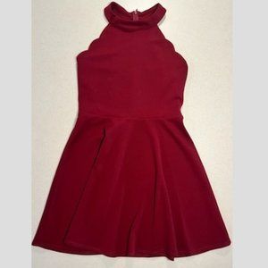 Sally Miller Couture Girls Maroon Dress XL